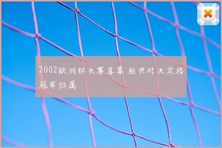 2002欧洲杯决赛落幕 经典对决定格冠军归属